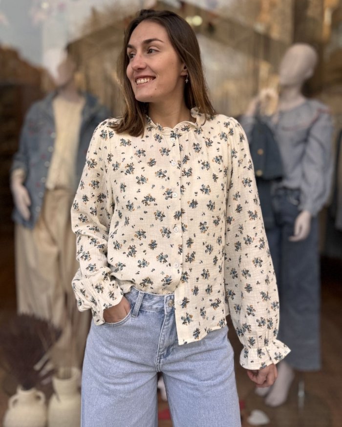Camisa de Flores Vintage