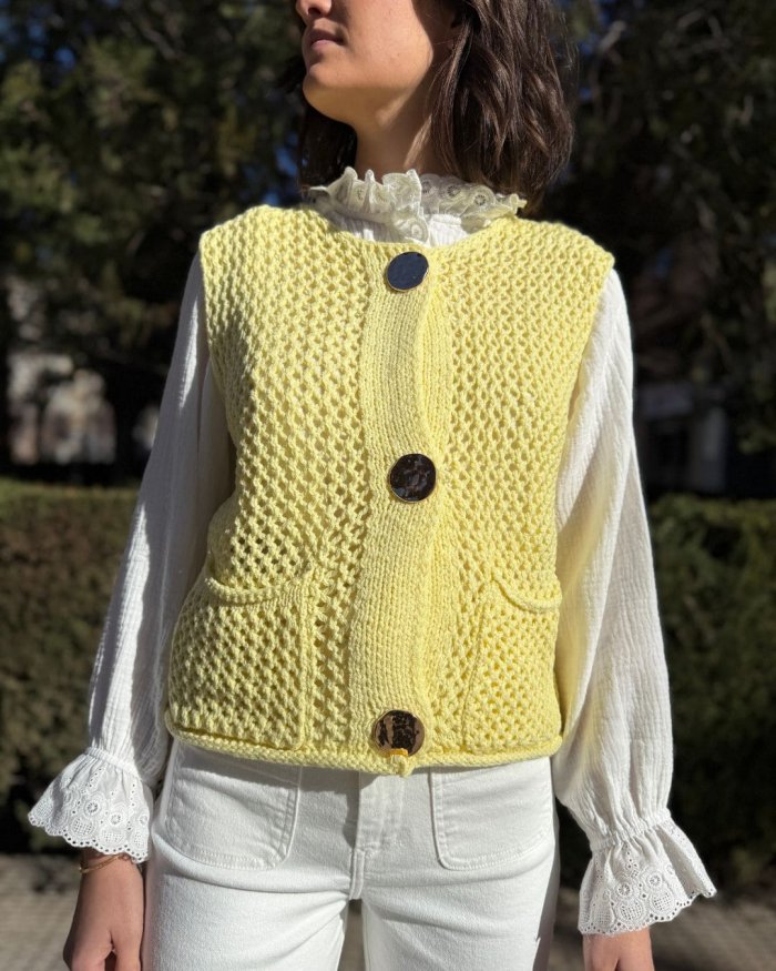 Chaleco de Punto con Botones - Imagen 2