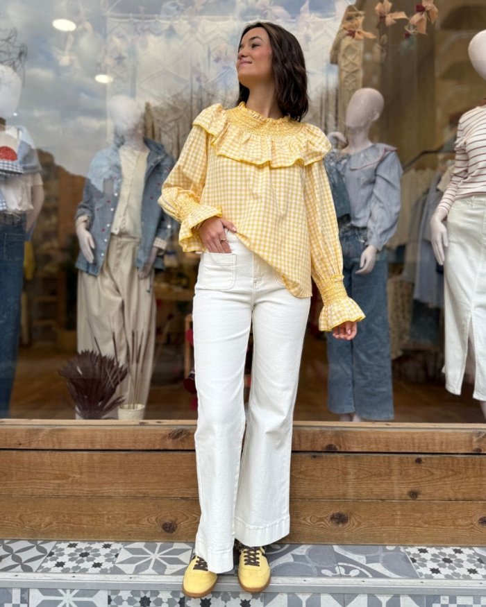 Pantalón Denim Blanco - Imagen 2