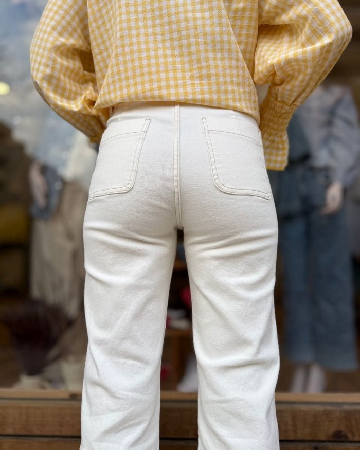 Pantalón Denim Blanco - Imagen 4