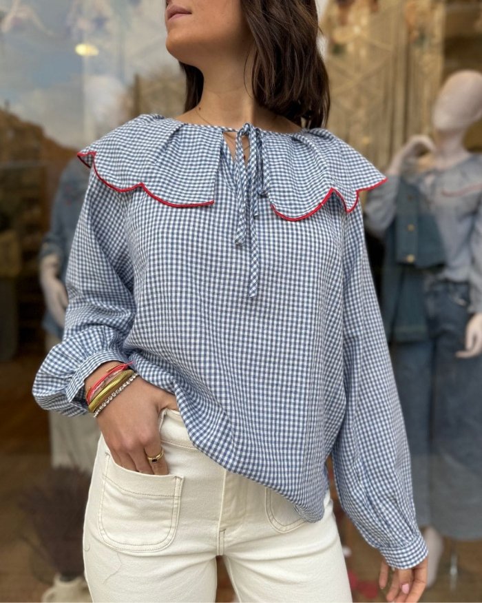 Blusa de Algodón Vichy - Imagen 2