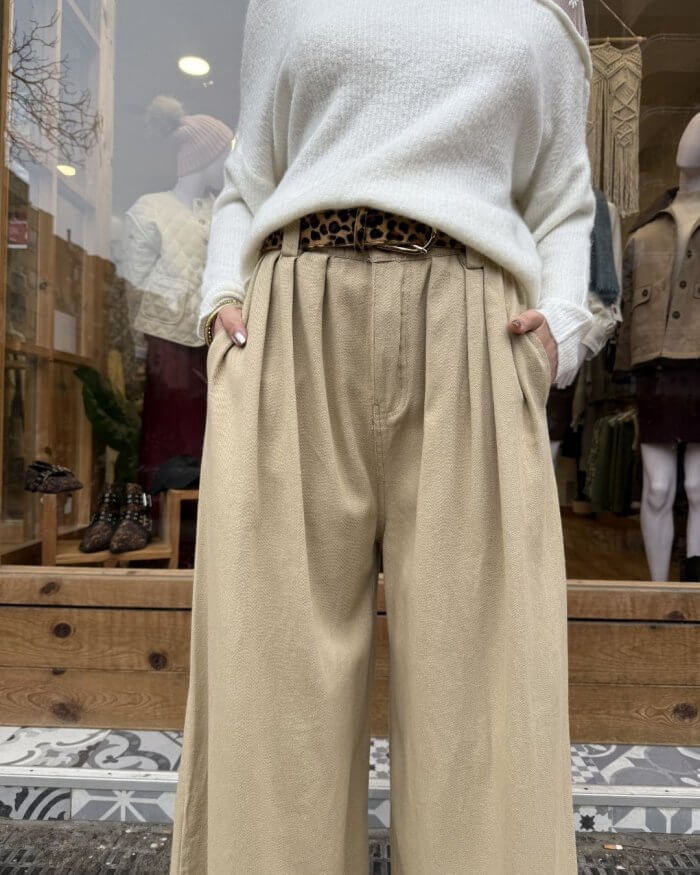 Pantalón Palazzo - Vaquero - Imagen 2