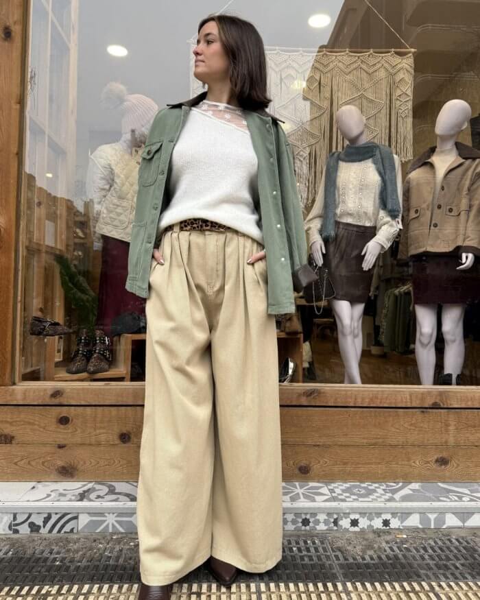 Pantalón Palazzo - Vaquero