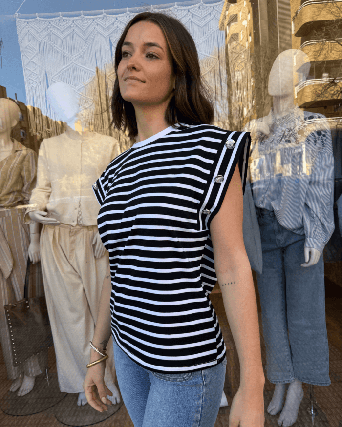 Camiseta Rayas Tachuelas - Imagen 3
